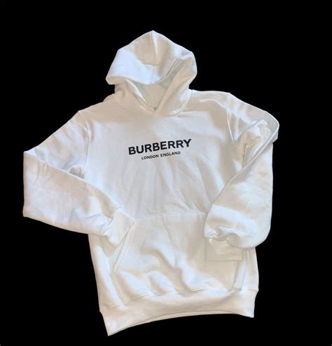 burberry white sweatshirt|authentic Burberry hoodie.